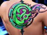 make cool neo tribal,cyber sigilism tattoo design