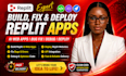 build openclaw replit app ai web app replit fix bug debug code and deploy replit