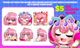 draw chibi twitch emotes, sub badges and vtuber emotes
