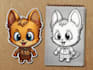 draw a stickers or cartoon character, vector illustrations