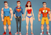 draw any cartoon character, vector portrait, and comic illustration