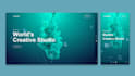 create a landing page website using html css js