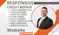design credit repair landing page credit score auto finance bookkeeping website