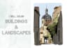 draw buildings and landscapes in ink, pencil, or watercolor