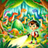 draw children story book illustration and children story book illustration