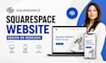 design or redesign squarespace website, build squarespace website development