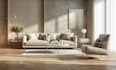 do living room interior design and 3d rendering