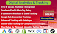 setup GTM, google analytics 4, facebook pixel ecommerce ga4 server side tracking
