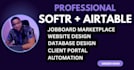 design your portal by using nocode tools softr, airtable database, automation