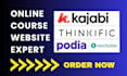 kajabi online course website kajabi thinkific podia course upload sales funnel