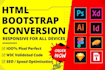 convert figma designs to high converting responsive landing pages HTML CSS