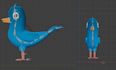 create a cute lowpoly 3d character for games, animation and ads