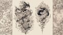 do a tattoo design in japanese style