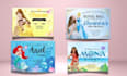 design themed birthday cards and invitation