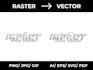 do low resolution logo to high quality vector version