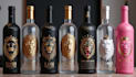 design premium wine label, luxury beer label and bottle packaging