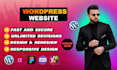 develop wordpress website,ecommerce website,real estate website, design website