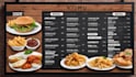 design TV menu restaurant menu digital menu board food menu