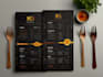 do modern restaurant menu design