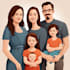 draw a vector art family portrait