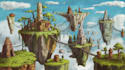 create fantasy landscape concept art