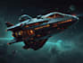 design spaceship, sci fi illustration and sci fi art