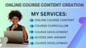 do online course creation, online learning, ebook online course, course website