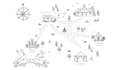 make custom line painting for wedding invite