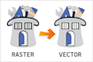 do vector tracing or convert to vector quickly