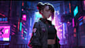 draw cyberpunk illustration style