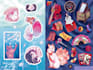 draw stickers design in anime style