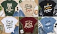 typography t shirt and custom t shirt design