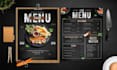 design food menu, digital menu and menu board