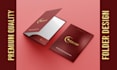 design professional and modern presentation folder