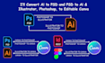 convert PSD, ai, indesign, figma to fully editable canva templates