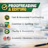professionally proofread and edit documents and articles