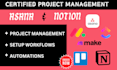project management on monday, clickup, asana, trello, monday crm, slack, project