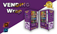 design eye catching vending machine wrap, icecream, popcorn machine wrap