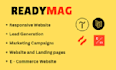 design a responsive websites on readymag, tilda or carrd