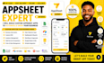 build a custom appsheet app and google sheets for your business automation