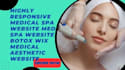 design medical spa website med spa website botox wix medical aesthetic website