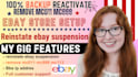 reinstate ebay account suspension remove mc011 mc172 mc113 restriction bbe inr