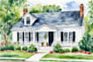 watercolor paint a house portrait