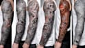 create custom tattoo design, tattoo sleeve