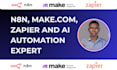 n8n automation make com automation make com n8n scenario zapier expert make com