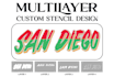 design your logo into multilayer stencil vector art