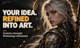 create custom midjourney ai art and character concept art