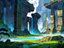 fantasy landscape art concept lost civilizations