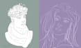 draw elegant line art portraits