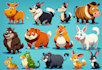 draw cute cartoon characters, animal character